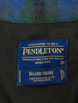 PENDLETON◆BOARD SHIRT/ウールシャツ/ネルシャツ/M/ウール/ブルー/チェック/AA022-31321-R//_画像3