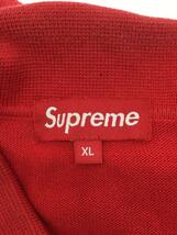 Supreme◆13SS/S/S Polo Sweater/ヨゴレ・毛羽立ち有/XL/コットン/RED//_画像3