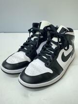 NIKE◆JORDAN 1 Mid Womens/ハイカットスニーカー/27cm/WHT/dv0991-101//_画像2