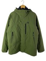 MILLET◆ATA 3 IN 1 PARKA/ダウンジャケット/XL/ポリエステル/KHK/無地/MIV7972_画像1