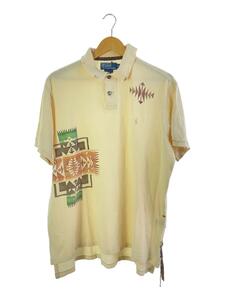 POLO RALPH LAUREN◆native american polo shirts/ポロシャツ/XL/コットン/アイボリー//