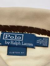 POLO RALPH LAUREN◆native american polo shirts/ポロシャツ/XL/コットン/アイボリー//_画像3