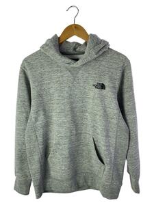 THE NORTH FACE◆BACK SQUARE LOGO HOODIE_バックスクエアロゴフーディ/M/ポリエステル/GRY/プリント