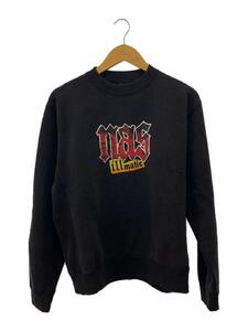 BYWEAR/NAS Crewneck #5/スウェット/M/コットン/ブラック/裏起毛/illmatic