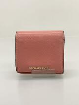 MICHAEL KORS◆3つ折り財布/-/PNK/無地/レディース/32H8TF6D2L_画像1