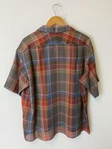 PENDLETON◆半袖シャツ/M/ポリエステル/RED/チェック/メッシュ/オーバーサイズ/ボックスシルエット_画像2