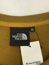 THE NORTH FACE◆ロゴクルースウェット/XL/ポリエステル/CML/ノースフェイス/キャメル/トレーナー_画像3