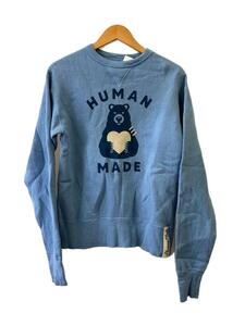 HUMAN MADE◆スウェット/S/コットン/BLU