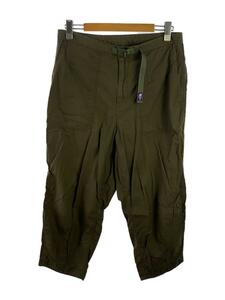 THE NORTH FACE◆RIPSTOP WIDE CROPPED PANTS_リップストップワイドクロップドパンツ/34/コットン/