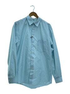 AURALEE◆FINX POLYESTER STRIPE SHIRT/5/コットン/BLU/ストライプ/A23SS02PS