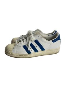 adidas◆SUPERSTAR 80s/スーパースター 80s/G61068/ホワイト/24.5cm/WHT