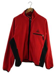 NIKE ACG◆90s/胸ロゴ/フリースジャケット/L/ポリエステル/RED