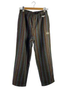 STUSSY◆ボトム/M/ポリエステル/GRN/ストライプ/116510/Wool Stripe Relaxed Pants