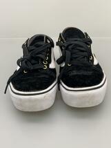 VANS◆ローカットスニーカー/24cm/BLK/583292-0001/old skool/ベロア/厚底_画像7