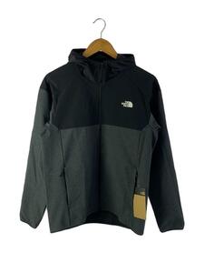 THE NORTH FACE◆APEX FLEX HOODIE_エイペックスフレックスフーディ/M/ナイロン/GRY/無地