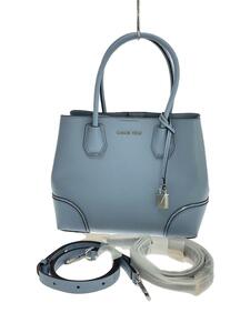 MICHAEL KORS◆ハンドバッグ/レザー/BLU