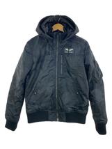 ALPHA INDUSTRIES◆ナイロンジャケット/M/ナイロン/BLK/TA1571-082_画像1