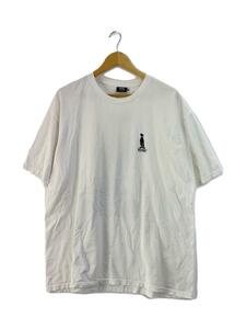 STUSSY◆Tシャツ/XL/コットン/WHT/プリント