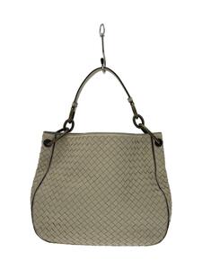 BOTTEGA VENETA◆イントレチャート/ハンドバッグ/レザー/ホワイト/ボッテガヴェネタ