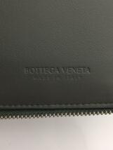 BOTTEGA VENETA◆マキシイントレチャート/ラウンドファスナー/2つ折り財布/レザー/グレー/メンズ//_画像3