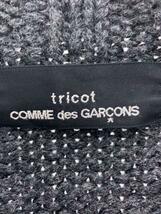 tricot COMME des GARCONS◆カーディガン(厚手)/-/ウール/BLK/無地/TP-N043_画像3