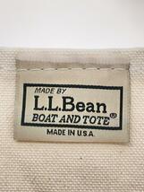 L.L.Bean◆BOAT AND TOTE/USA製/トートバッグ/コットン/CRM/112636_画像5