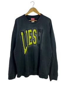 DIESEL◆スウェット/L/コットン/BLK/A12124-S-BOXT-N6