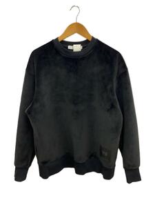 Y-3◆21AW/U SQUARE VELVET SPACER CREW SWEATSHIRT/XS/BLK/HB3339