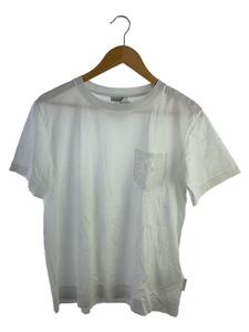 MONCLER◆Tシャツ/M/コットン/WHT/無地/レースポケット