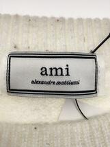 AMI Alexandre Mattiussi◆セーター(薄手)/XL/コットン/WHT/E22UKS003.016_画像3