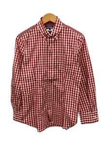 JUNYA WATANABE COMME des GARCONS MAN◆長袖シャツ/S/コットン/RED/チェック/wg-b030