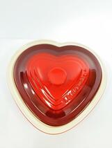 LE CREUSET◆鍋/RED/pg3001-2567/COVERED HEART DISH_画像2