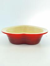 LE CREUSET◆鍋/RED/pg3001-2567/COVERED HEART DISH_画像6