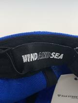 WIND AND SEA◆×STUDIO33/LETTERED B.B CAP/キャップ/FREE/ポリエステル/ブルー/メンズ_画像5