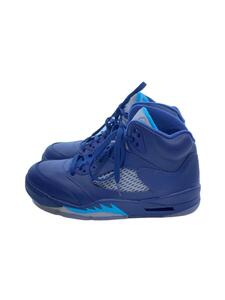 NIKE◆AIR JORDAN 5 RETRO/エアジョーダンレトロ/ネイビー/136027-405/27cm/NVY/牛