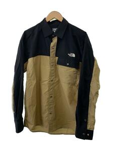 THE NORTH FACE◆L/S NUPTSE SHIRT/XL/ナイロン/ベージュ/NR11961