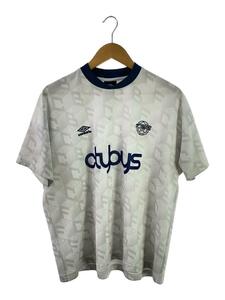 UMBRO◆×EDIFICE/Tシャツ/ポリエステル/WHT/23-071-313-0006-2-0/CITY BOYS FC