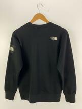 THE NORTH FACE◆SQUARE LOGO CREW_スクエアロゴクルー/L/ポリエステル/BLK_画像2