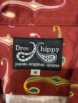 Dress hippy◆長袖シャツ/M/コットン/RED/総柄_画像3