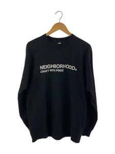 NEIGHBORHOOD◆CRAFT WITH PRIDE/長袖Tシャツ/M/コットン/ブラック