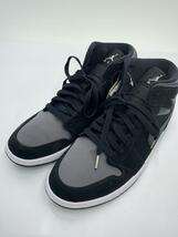 NIKE◆AIR JORDAN 1 MID SE/エアジョーダン1ミッドSE/ブラック/852542-012/29cm/B_画像2