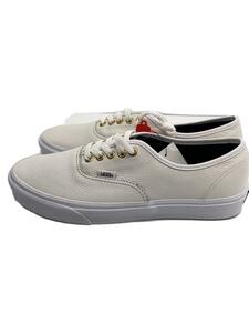 VANS◆タグ付/Authentic Leather/シボ革/ローカットスニーカー/28cm/WHT/レザー