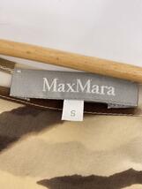 MAX MARA◆ノースリーブワンピース/S/レーヨン/BEG/アニマル_画像3