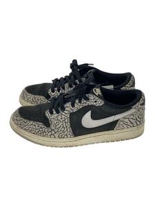 NIKE◆AIR JORDAN 1 LOW OG_エアジョーダン1 レトロ ロー OG/26.5cm/GRY/レザー