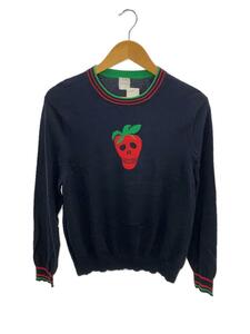 Paul Smith◆セーター(薄手)/STRAWBERRY-SKULL/L/コットン/NVY/PF-LB-80074