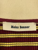 WALES BONNER◆23AW/セーター(薄手)/SONIC POLO SHIRT/M/コットン/マルチカラー_画像3