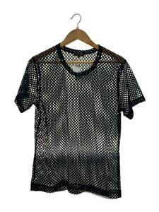 COMME des GARCONS HOMME PLUS◆19AW/メッシュTシャツ/M/ポリエステル/BLK/無地/PD-T052