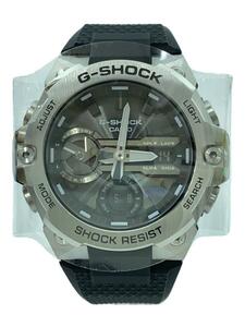 CASIO◆ソーラー腕時計_G-SHOCK/ラバー/BLK/GST-B400-1AJF