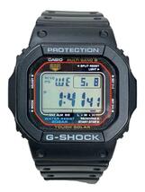 CASIO◆ソーラー腕時計_G-SHOCK/デジタル/ラバー/BLK_画像1