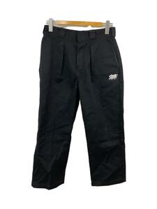 WIND AND SEA◆×Dickies TUCK CHINO PANT/ボトム/S/ポリエステル/BLK/無地/WDS-ITLIV-